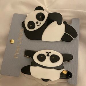 Panda Hair clips